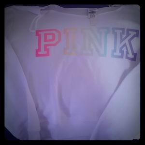 Pink pride off shoulder crop sz XL and leggings m